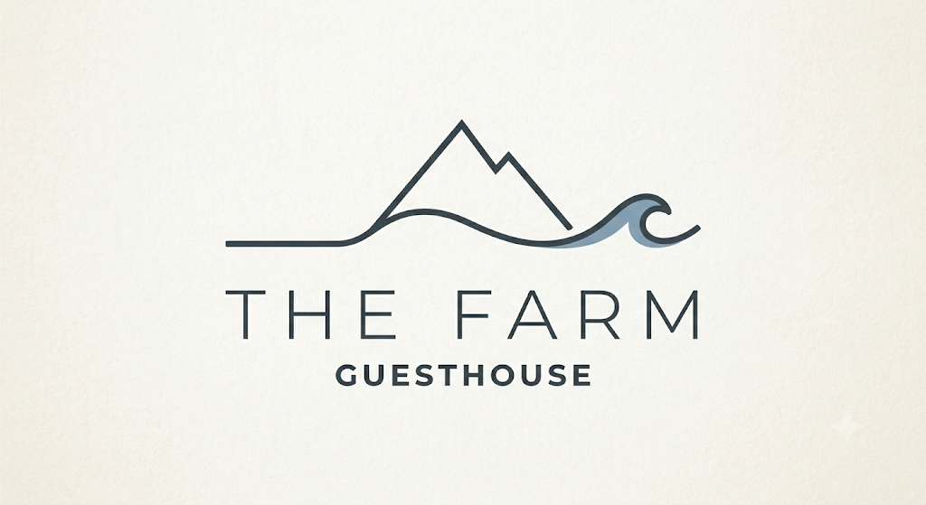 Hideaway at the Farm — The Farm Guesthouse logo, mountain meeting a wave